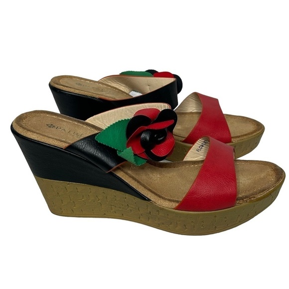 Patrizia By Spring Step Flowerette Wedge Sandals - Picture 2 of 15